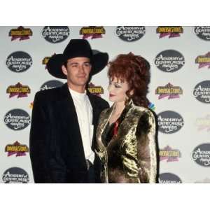  Actor Luke Perry and Singer Naomi Judd in Press Room at 