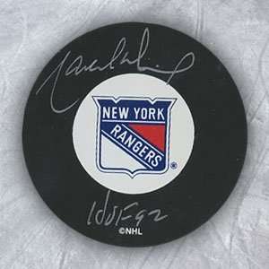 MARCEL DIONNE New York Rangers SIGNED Hockey Puck