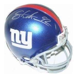 Michael Strahan Signed Mini Helmet   New York Giants