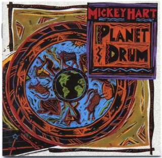 Sized and color corrected CD cover of Mickey Harts Planet Drum CD 