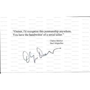 OLYMPIA DUKAKIS signed quote from Steel Magnolias