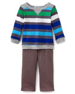 Splendid Littles Oasis Stripe Sweatshirt Tee & Pants Set   Sizes 2T 4T 