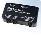 JK AUDIO DAPTOR TWO WIRELESS TELEPHONE CELL PHONE AUDIO INTERFACE FOR 