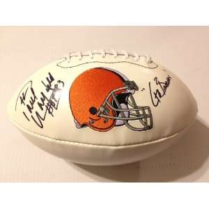 Cleveland Browns PAUL WARFIELD Signed Autographed Logo Football INSC 