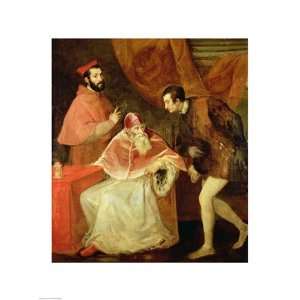  Pope Paul III   Poster by Titian (18x24)