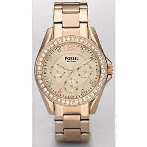  Fossil Riley Plated Stainless Steel Watch   Rose Fossil 