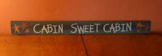   CABIN 3 FT Fireplace Mantel Sign Rustic Lodge Log Cabin Home Decor