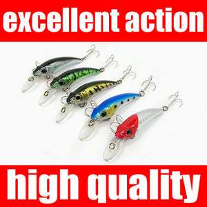   45mm 3g FISHING LURES Lots Minnow Crankbaits Jerk Pike trout fly 025