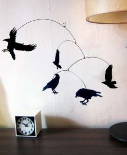   and Sweet Black Bird Nevermore The Raven Hanging Modern Mobile Decor