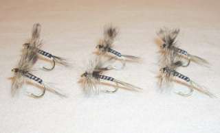   Custom Angler Size 12 Mosquito Trout Fly Fishing Dry Flies  