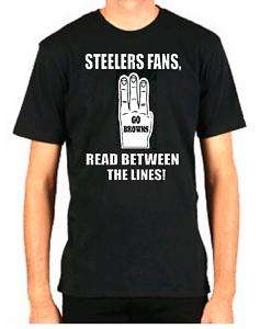 BROWNS FAN HATE STEELERS FUNNY FOOTBALL CLEVELAND SHIRT  