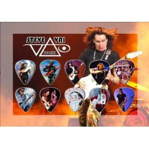 Steve Vai Guitar Pick Display   Premium Celluloid Tribute Set
