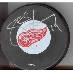 Steve Yzerman Autographed Hockey Puck