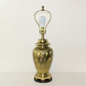 VTG Frederick Cooper Brass Lamp Hollywood Regency Mid Century RESERVE 