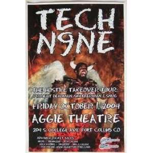  Tech N9ne Aggie Ft Collins 2004 Concert Poster MINT
