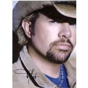  Country Music Authentic Toby Keith Signed Autographed 