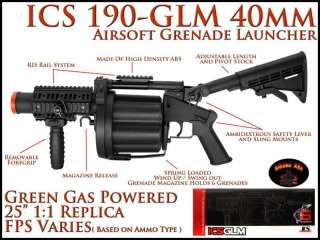 ICS 190 Green Gas Airsoft Grenade Launcher