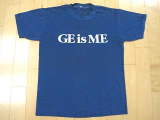 AWESOME 80s vintage GE is ME T SHIRT general electric MEDIUM  