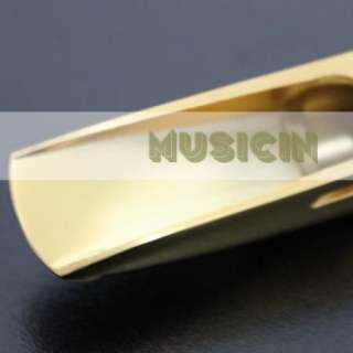 Gold Metal Tenor Saxophone Sax Mouthpiece Bb Cap Ligature #6  