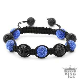   & Blue Swarovski Crystal Disco Ball Bead Jabari Bracelet Jewelry