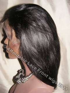 Straight lace wig using A+++ quality, single drawn hair.
