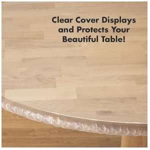  Clear Elasticized Table Cover Oval