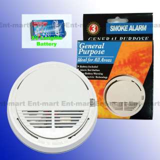 Home security system Cordless Smoke Detector Fire Alarm (Battery 