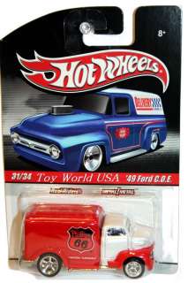 2010 Hot Wheels Slick Rides #31 49 Ford C.O.E. red whi  