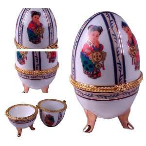  Chinese Faberge Egg Jewelry Box