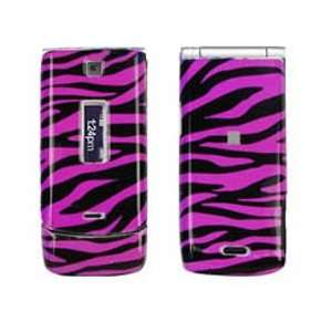   Snap on Protector Faceplate Cover Housing Case   Zebra Skin/Hot Pink