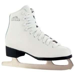   Vinyl/Leather Lined Ice Skates   Size 9   White boot (ladies sizing