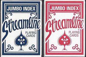 12 DECKS Streamline jumbo index playing cards  