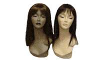 60+ d ifferent styles of mannequin heads and 80+ wigs , plz click 