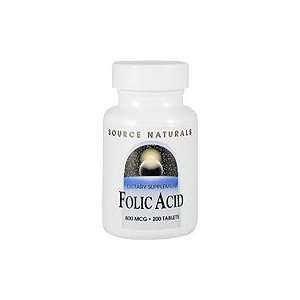 Folic Acid 800 mcg   Helps the Development of Red Blood Cells, 200 
