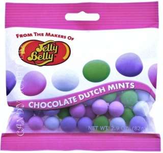 CHOCOLATE DUTCH MINTS   Jelly Belly Candy   Classic Candies   2 BAGS 