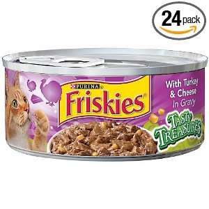 Purina Friskies Cat Food, Turkey Cheese, 5.50 Ounce (Pack of 24 