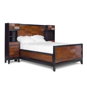 Magnussen Furniture Urban Safari Queen Panel Bed with Pier Nightstands 