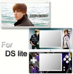 Justin Bieber Popular SKIN STICKER COVER for DS lite  
