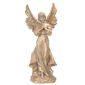  Antique Gold Praying Angel Sculpture