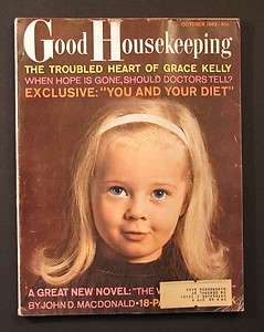 1962 GOOD HOUSEKEEPING Magazine   Grace Kelly   Jackie Kennedy  