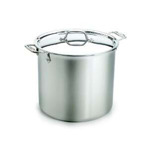 All Clad Stainless 12 Quart Tall Stock Pot with Lid:  