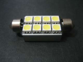 1x 42mm 8 LED Festoon Number Plate CANBUS No Error A426  