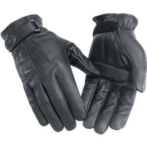   Leather Harley Cruiser Motorcycle Gloves   Black / Medium Automotive