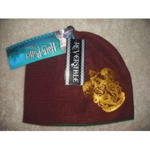 Harry Potter Beanie Hat REVERSIBLE knit
