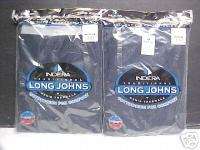 New Mens Long Johns Thermal Underwear Set Navy Large  