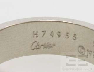 Cartier 18K White Gold Love Ring Size 59 Euro/ US 8 3/4  