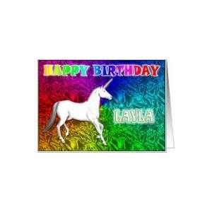  Laylas Unicorn Dreams Birthday Card Card Health 