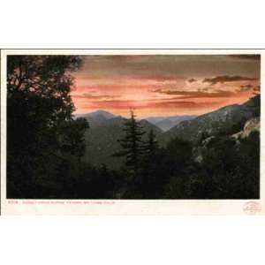   CA   Sunset from Alpine Tavern, Mt. Lowe 1900 1909