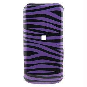   D23 Purple Black Zebra Snap on Cover for Motorola i410