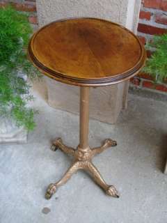   Victorian English Cast Iron Oak Telescoping Plant Display Stand Table